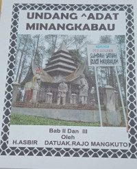 Image of Undang Adat Minangkabau Bab II